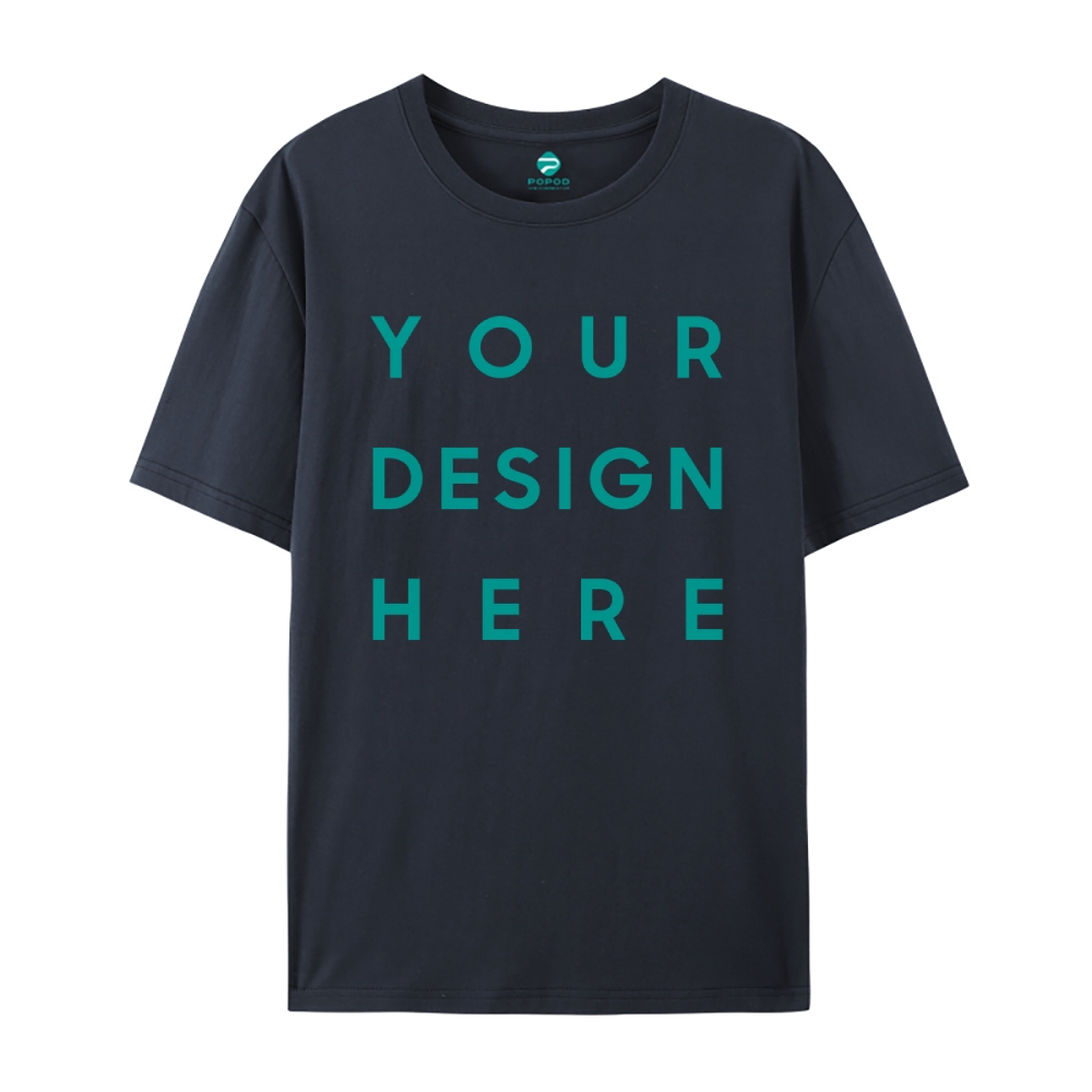 Unisex Classic Pure Cotton T-shirt Round Neck Short-sleeved Tee PP0248
