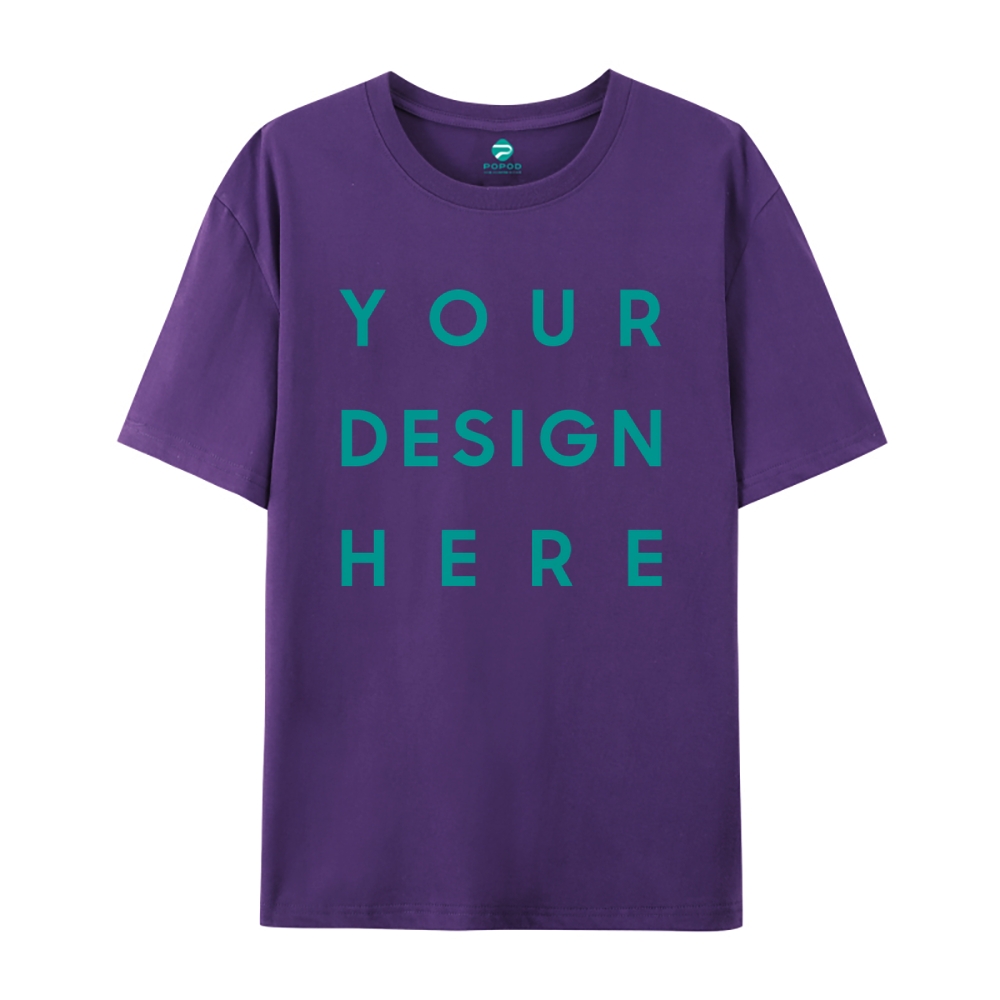 Unisex Classic Pure Cotton T-shirt Round Neck Short-sleeved Tee PP0248
