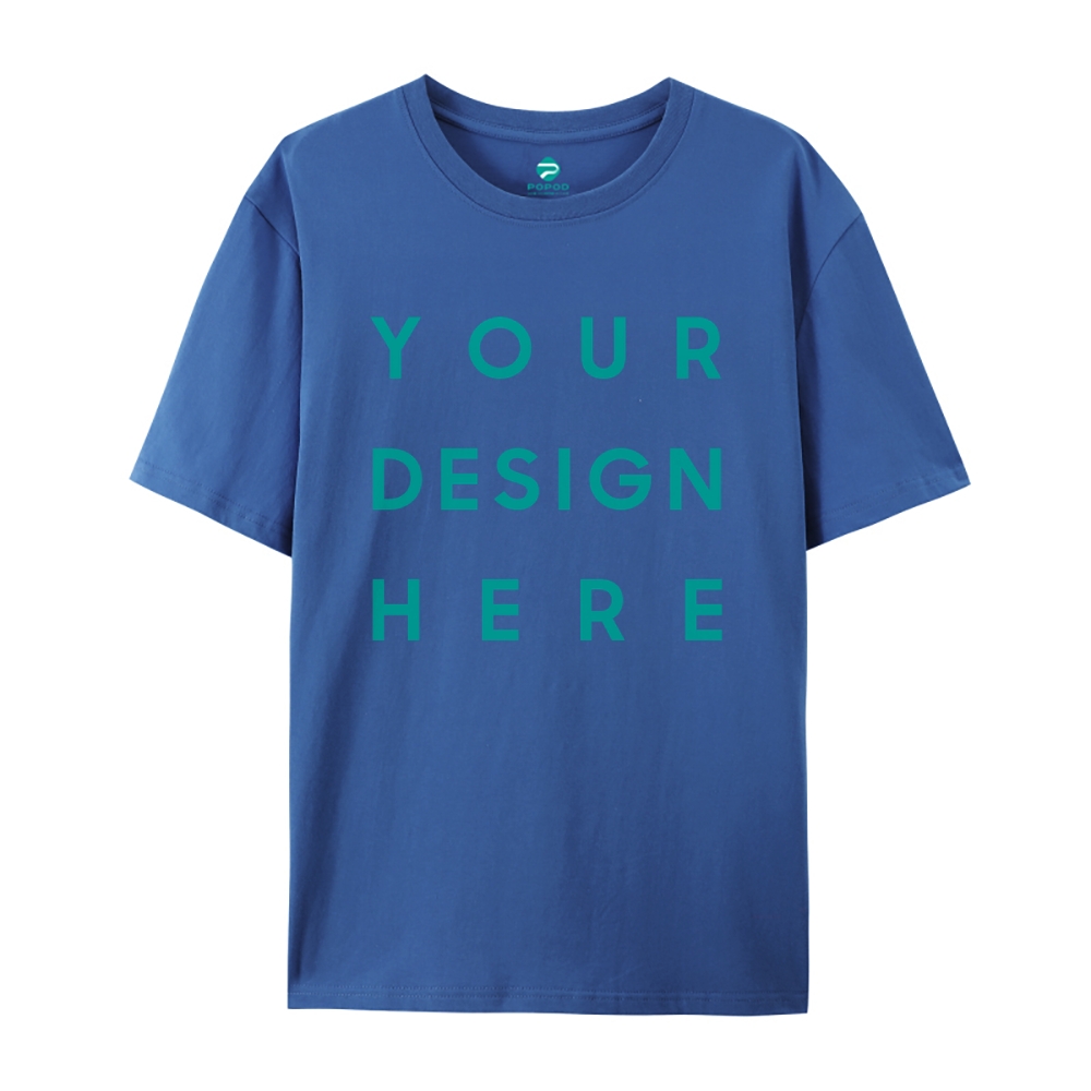 Unisex Classic Pure Cotton T-shirt Round Neck Short-sleeved Tee PP0248