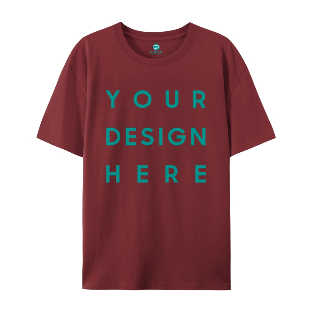 Unisex Classic Pure Cotton T-shirt Round Neck Short-sleeved Tee PP0248