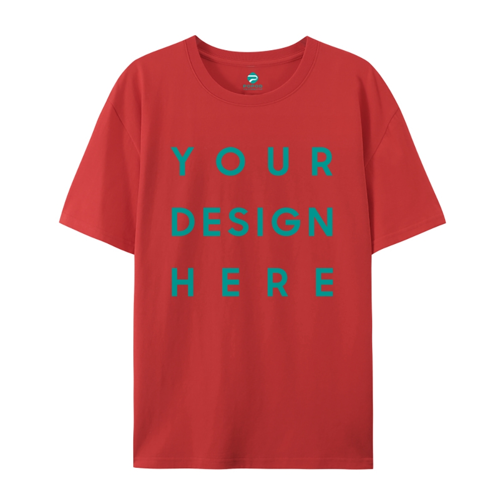 Unisex Classic Pure Cotton T-shirt Round Neck Short-sleeved Tee PP0248