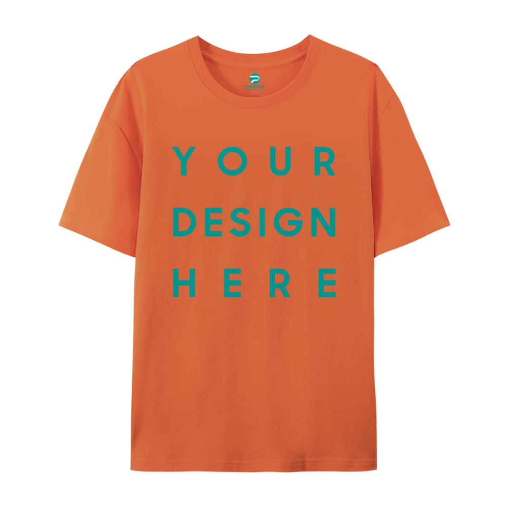 Unisex Classic Pure Cotton T-shirt Round Neck Short-sleeved Tee PP0248