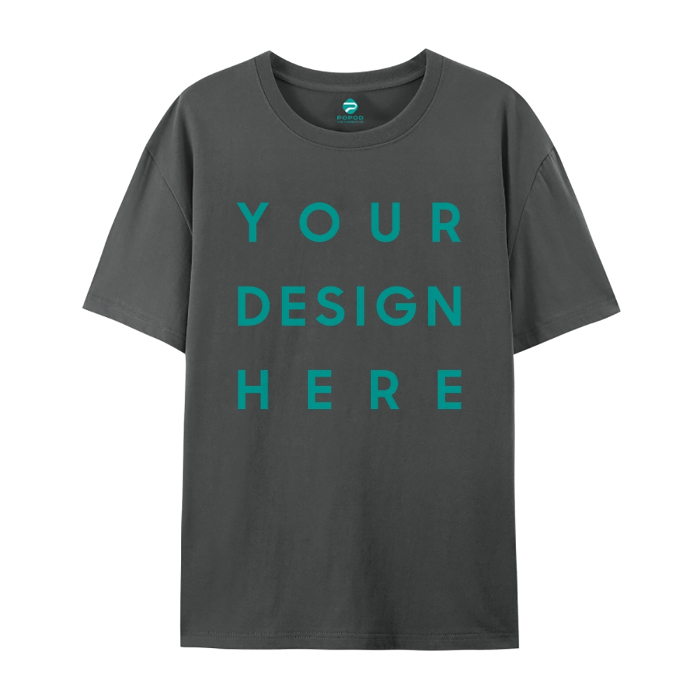 Unisex Classic Pure Cotton T-shirt Round Neck Short-sleeved Tee PP0248