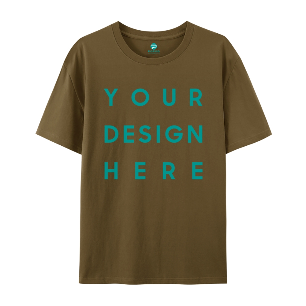 Unisex Classic Pure Cotton T-shirt Round Neck Short-sleeved Tee PP0248
