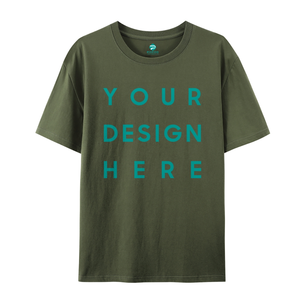 Unisex Classic Pure Cotton T-shirt Round Neck Short-sleeved Tee PP0248