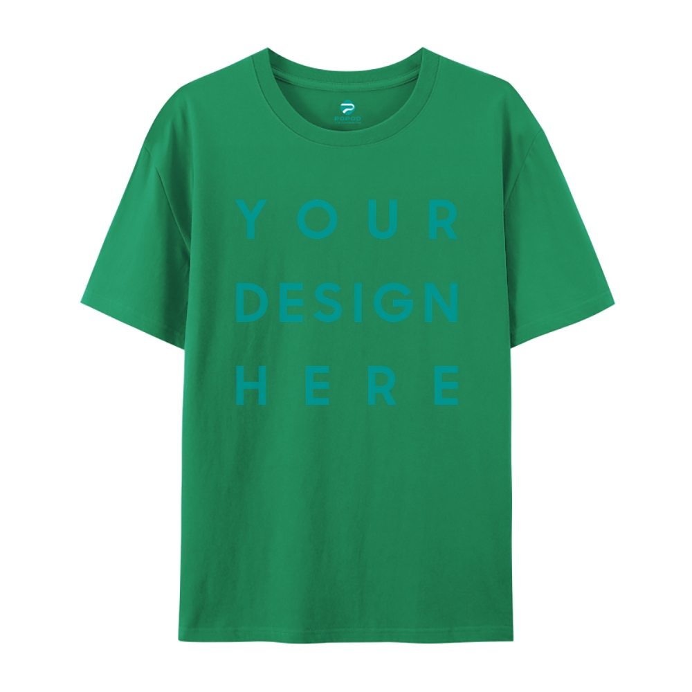 Unisex Classic Pure Cotton T-shirt Round Neck Short-sleeved Tee PP0248