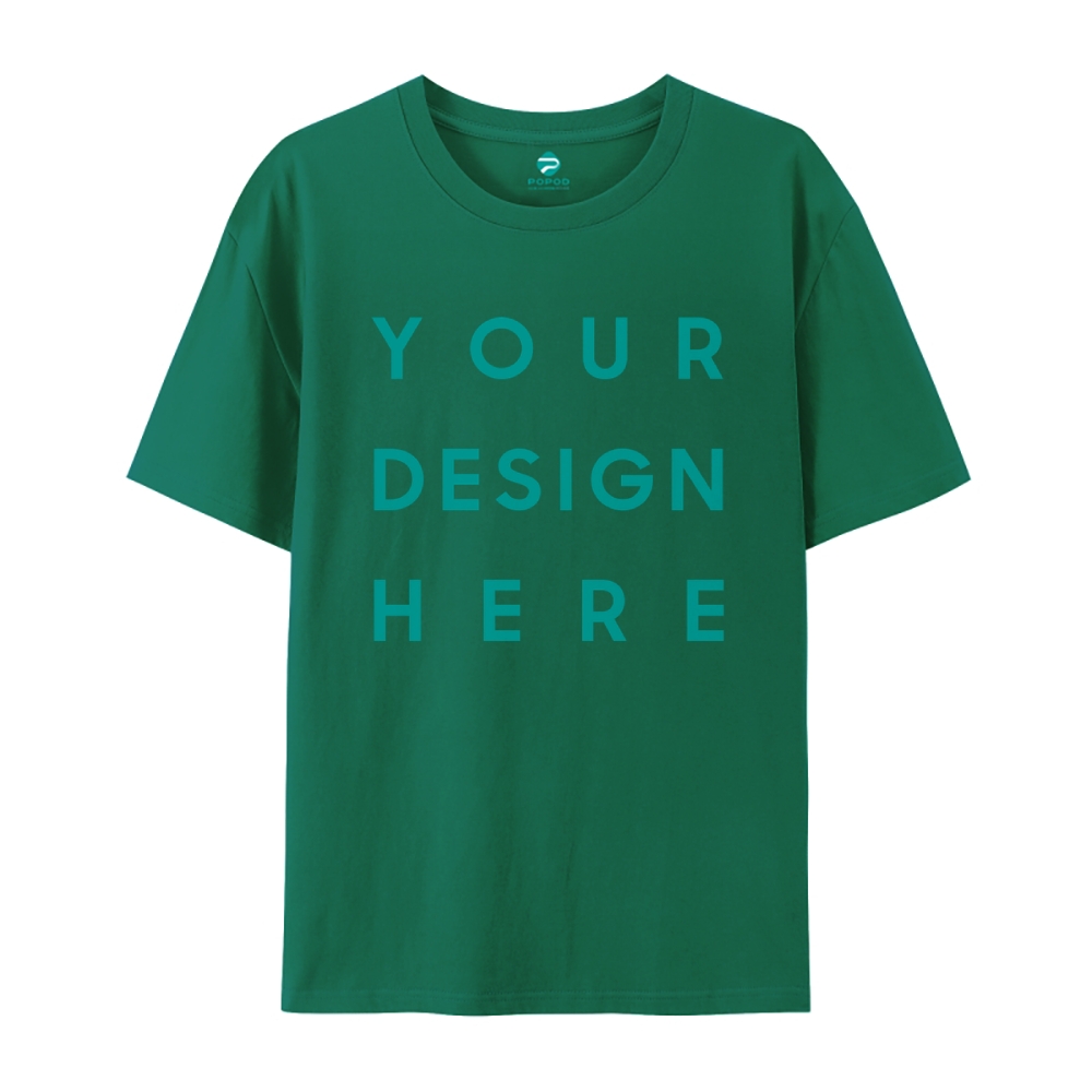 Unisex Classic Pure Cotton T-shirt Round Neck Short-sleeved Tee PP0248