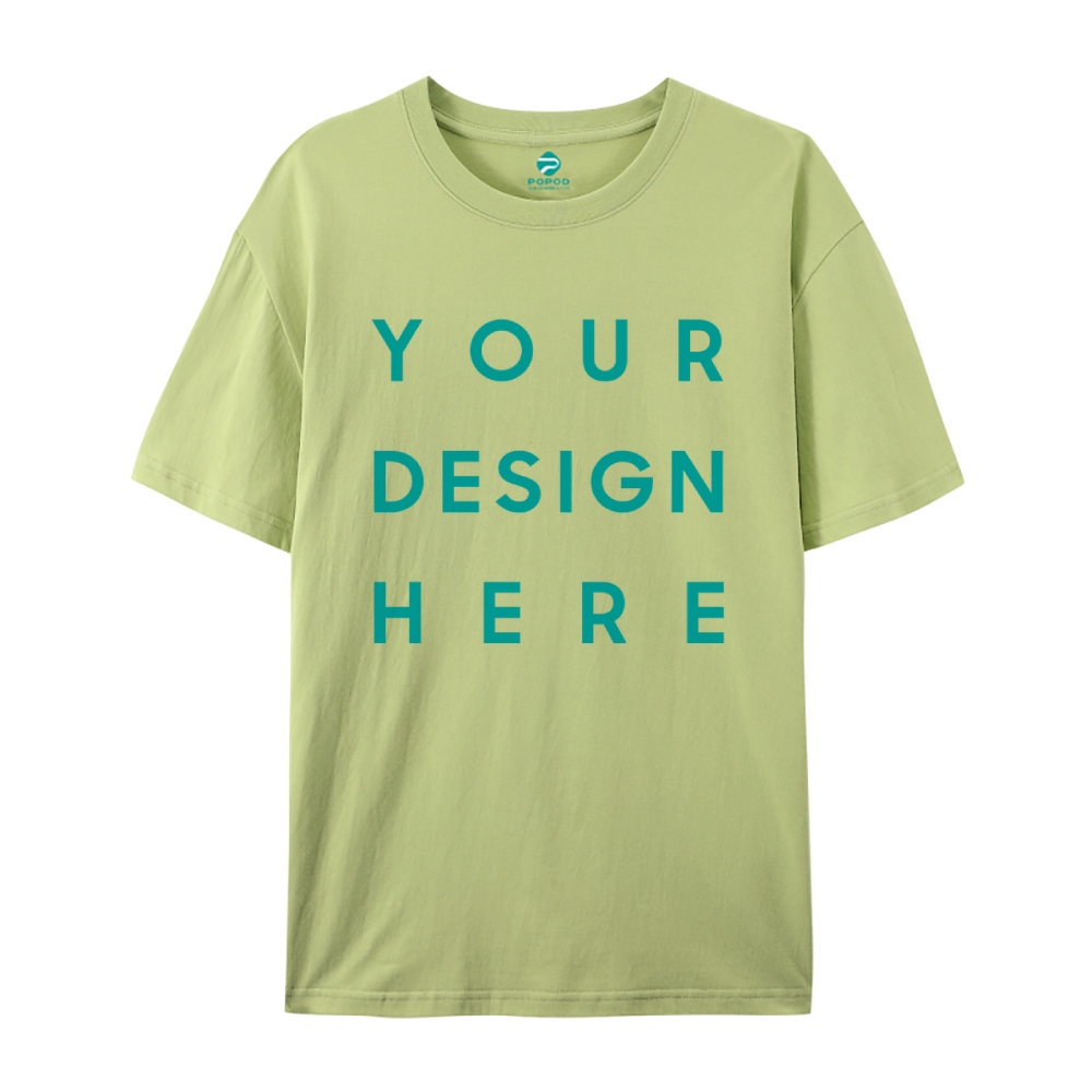 Unisex Classic Pure Cotton T-shirt Round Neck Short-sleeved Tee PP0248