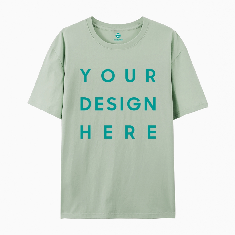 Unisex Classic Pure Cotton T-shirt Round Neck Short-sleeved Tee PP0248