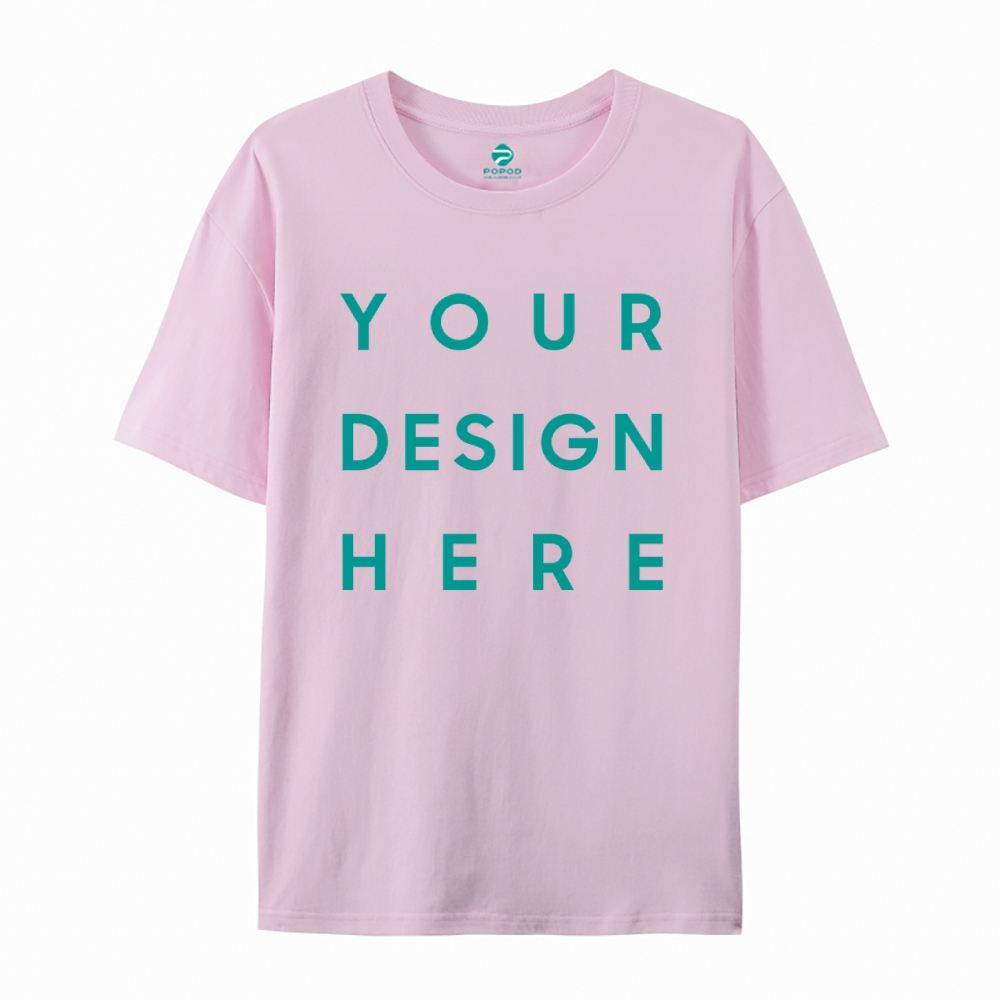 Unisex Classic Pure Cotton T-shirt Round Neck Short-sleeved Tee PP0248