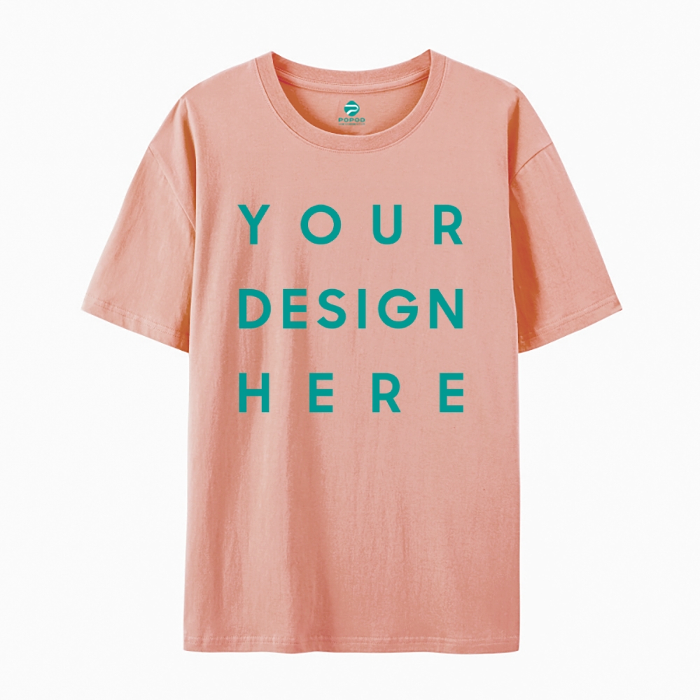 Unisex Classic Pure Cotton T-shirt Round Neck Short-sleeved Tee PP0248
