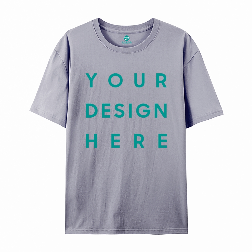 Unisex Classic Pure Cotton T-shirt Round Neck Short-sleeved Tee PP0248