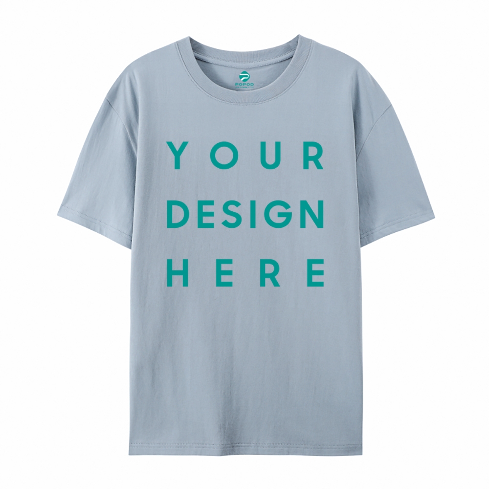 Unisex Classic Pure Cotton T-shirt Round Neck Short-sleeved Tee PP0248