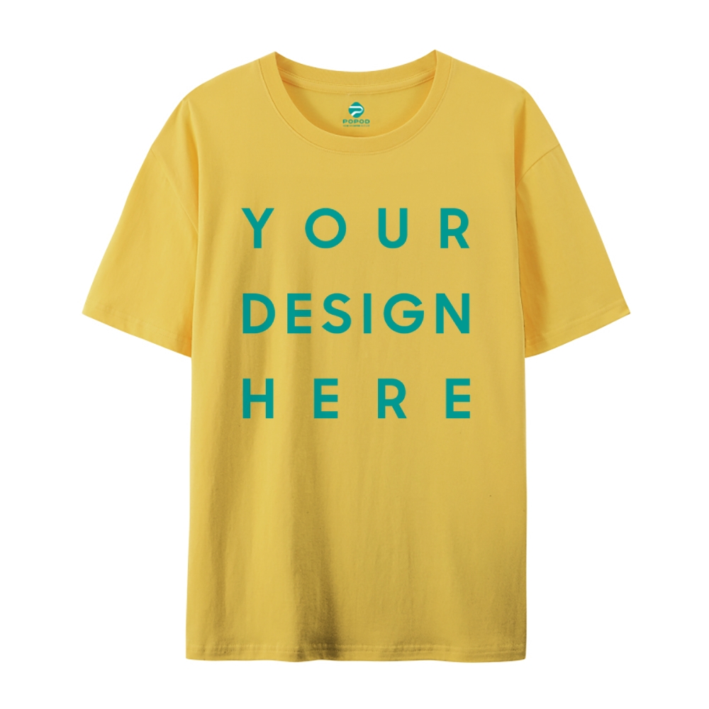 Unisex Classic Pure Cotton T-shirt Round Neck Short-sleeved Tee PP0248