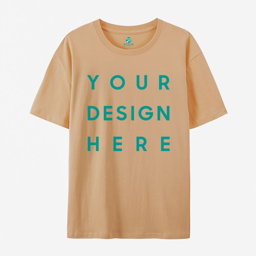 Unisex Classic Pure Cotton T-shirt Round Neck Short-sleeved Tee PP0248