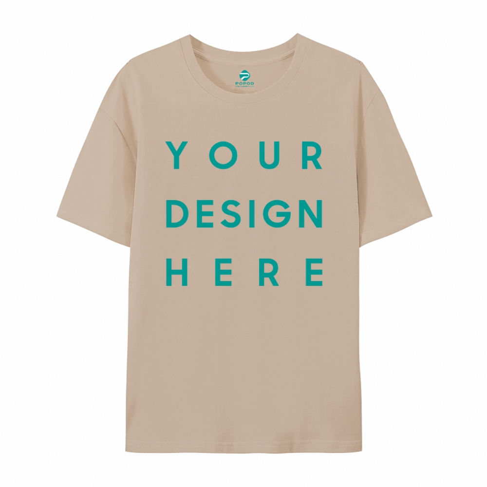 Unisex Classic Pure Cotton T-shirt Round Neck Short-sleeved Tee PP0248