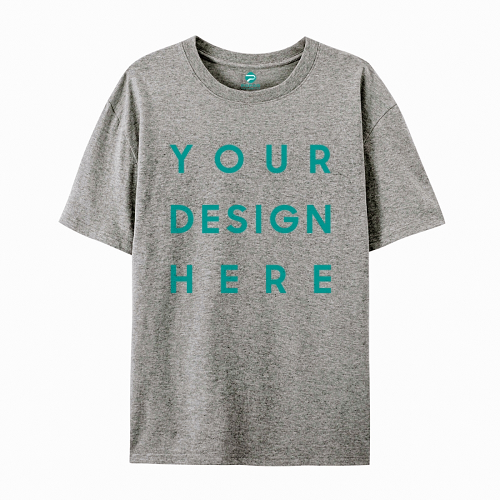 Unisex Classic Pure Cotton T-shirt Round Neck Short-sleeved Tee PP0248