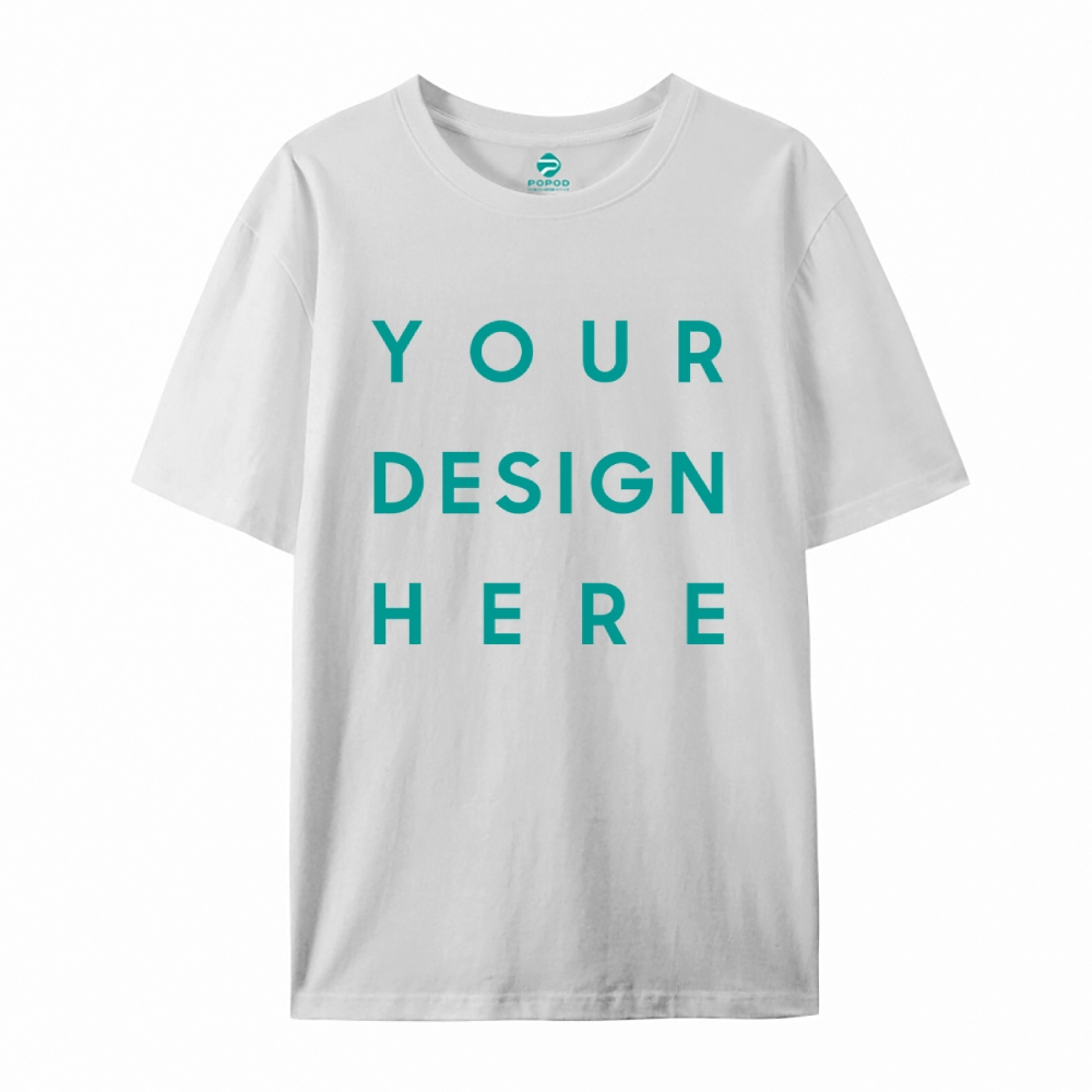 Unisex Classic Pure Cotton T-shirt Round Neck Short-sleeved Tee PP0248