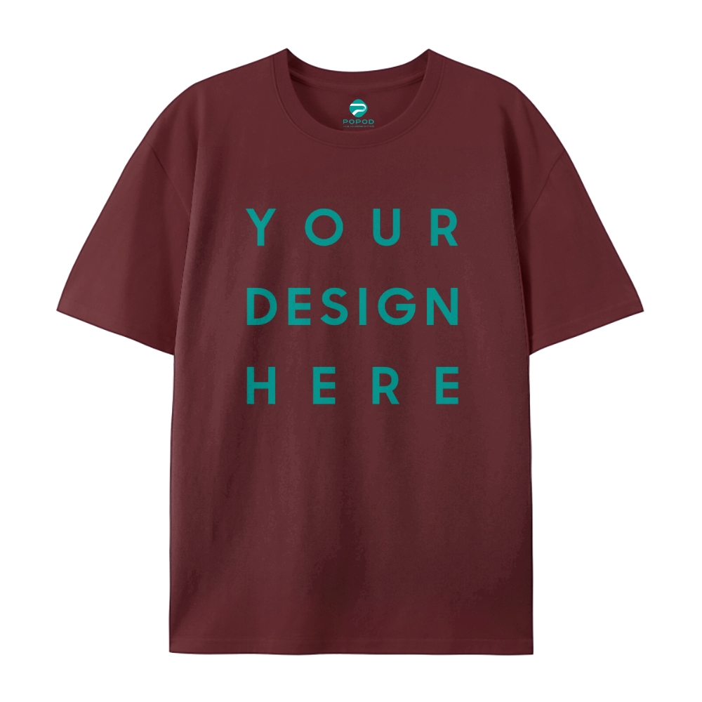 Unisex Classic Pure Cotton T-shirt Round Neck Short-sleeved Tee PP0209
