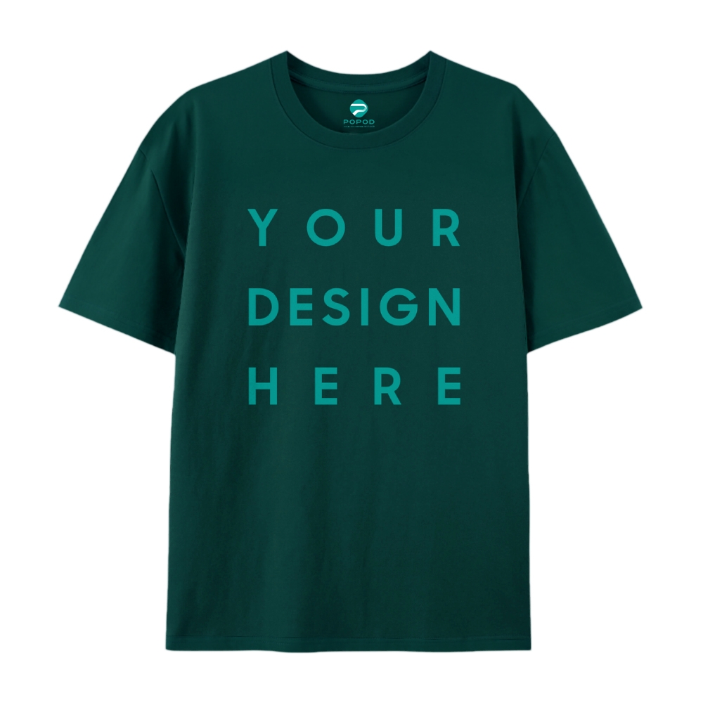Unisex Classic Pure Cotton T-shirt Round Neck Short-sleeved Tee PP0209