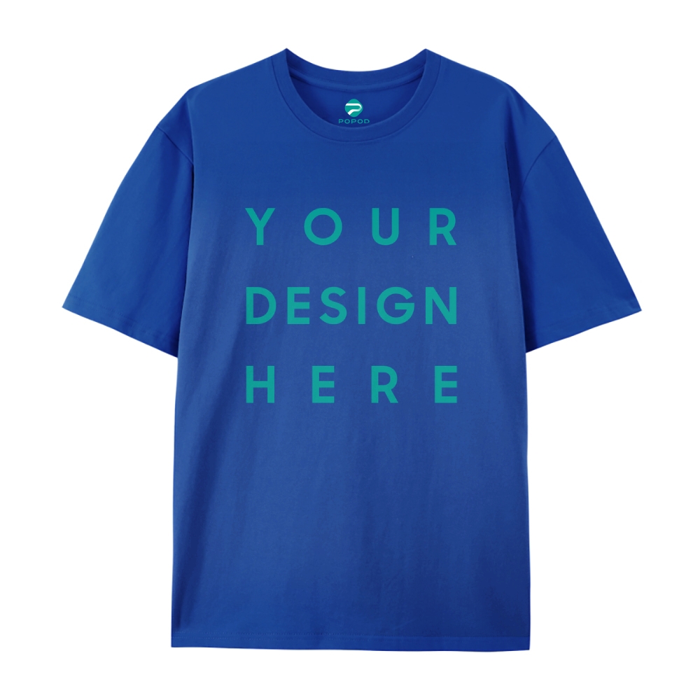 Unisex Classic Pure Cotton T-shirt Round Neck Short-sleeved Tee PP0209