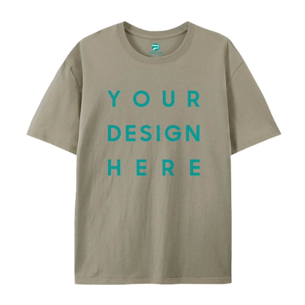 Unisex Classic Pure Cotton T-shirt Round Neck Short-sleeved Tee PP0209