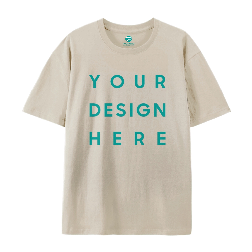 Unisex Classic Pure Cotton T-shirt Round Neck Short-sleeved Tee PP0209