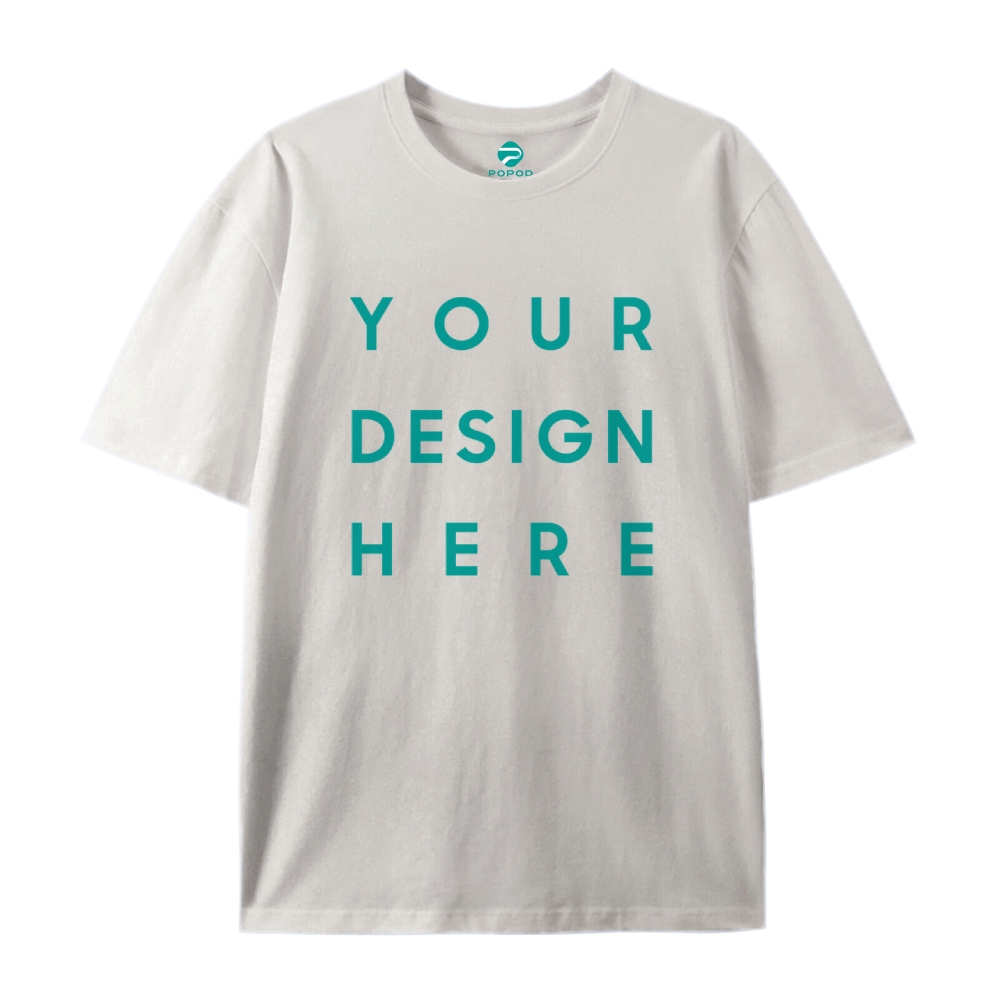 Unisex Classic Pure Cotton T-shirt Round Neck Short-sleeved Tee PP0209