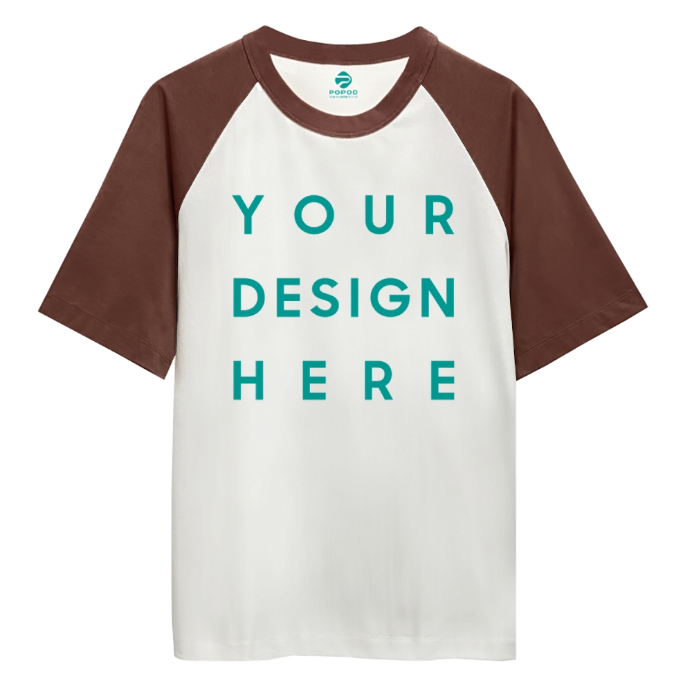 Unisex Retro Style T-shirt Pure Cotton Round Neck Short-sleeved PP0235