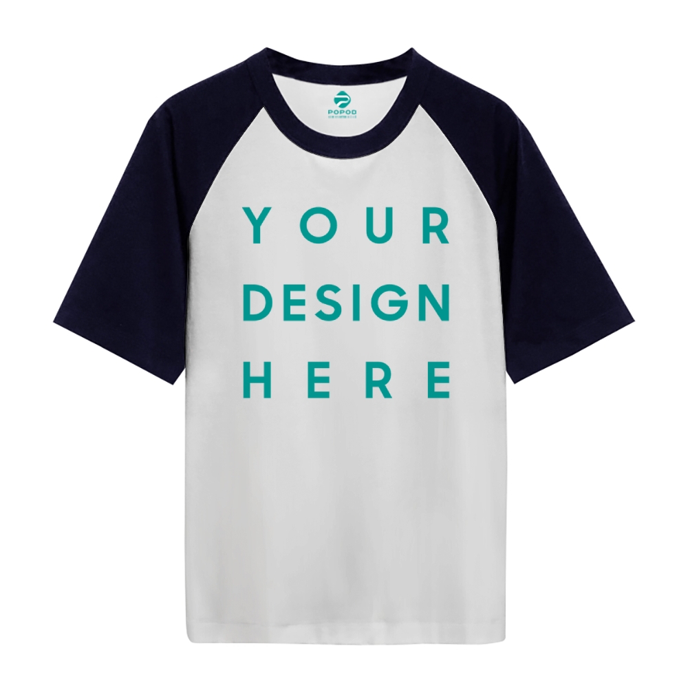 Unisex Retro Style T-shirt Pure Cotton Round Neck Short-sleeved PP0235
