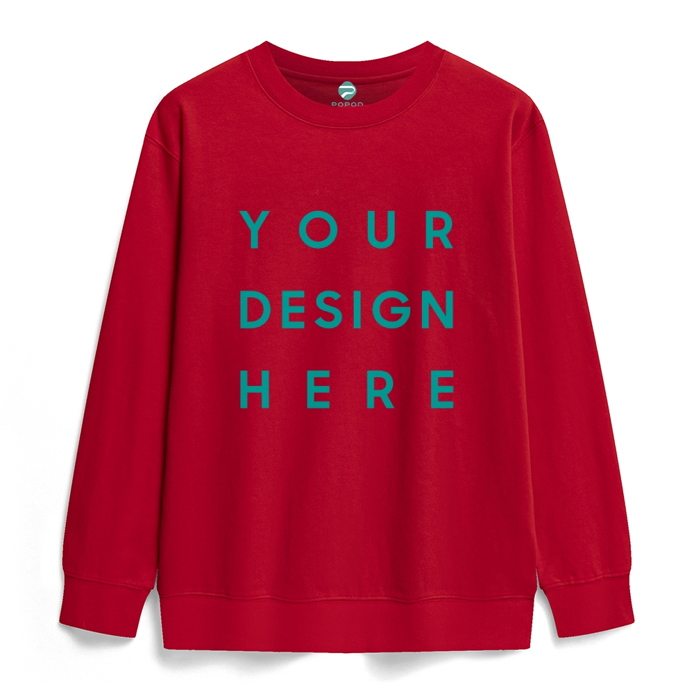 Unisex Fit Classic Fleece Round Neck Sweatshirt PP0746