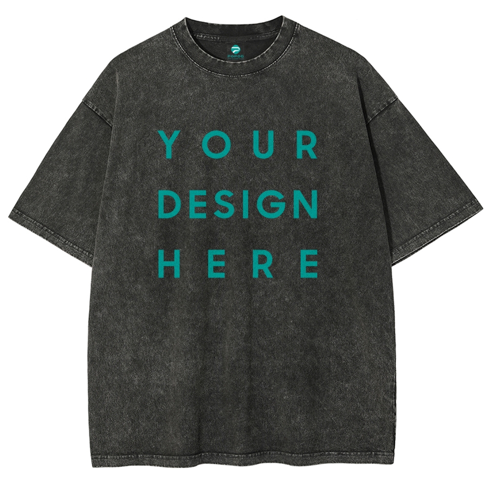 15 Colors Unisex Fit Vintage T-shirt Pure Cotton Round Neck Short-sleeved Tee Retro Style Super Soft Texture | 250g & 15-colour | PP0691