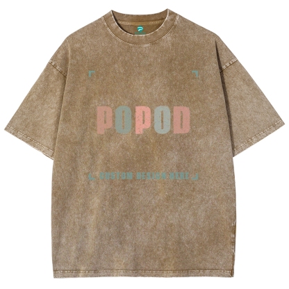 12 Colors Unisex Fit Vintage T-shirt Pure Cotton Round Neck Short-sleeved Tee Retro Style Super Soft Texture | 250g & 12-colour | PP1870
