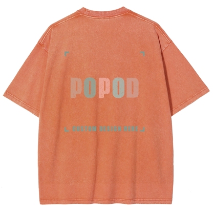 12 Colors Unisex Fit Vintage T-shirt Pure Cotton Round Neck Short-sleeved Tee Retro Style Super Soft Texture | 250g & 12-colour | PP1870