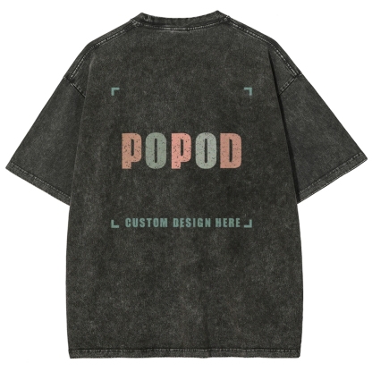 15 Colors Unisex Fit Vintage T-shirt Pure Cotton Round Neck Short-sleeved Tee Retro Style Super Soft Texture | 250g & 15-colour | PP0691