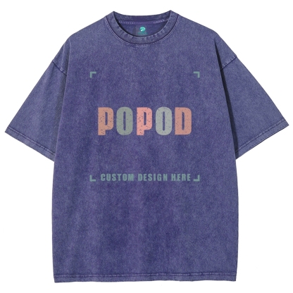 15 Colors Unisex Fit Vintage T-shirt Pure Cotton Round Neck Short-sleeved Tee Retro Style Super Soft Texture | 250g & 15-colour | PP0691