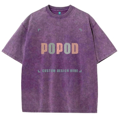 15 Colors Unisex Fit Vintage T-shirt Pure Cotton Round Neck Short-sleeved Tee Retro Style Super Soft Texture | 250g & 15-colour | PP0691