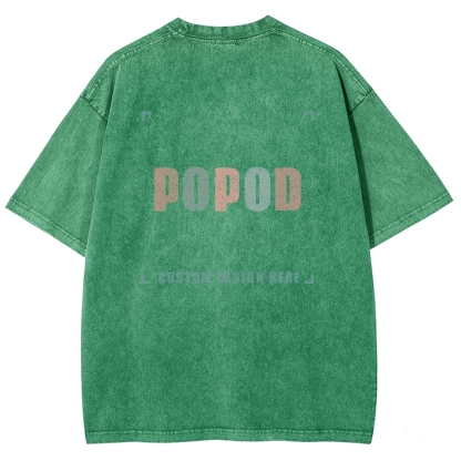 15 Colors Unisex Fit Vintage T-shirt Pure Cotton Round Neck Short-sleeved Tee Retro Style Super Soft Texture | 250g & 15-colour | PP0691