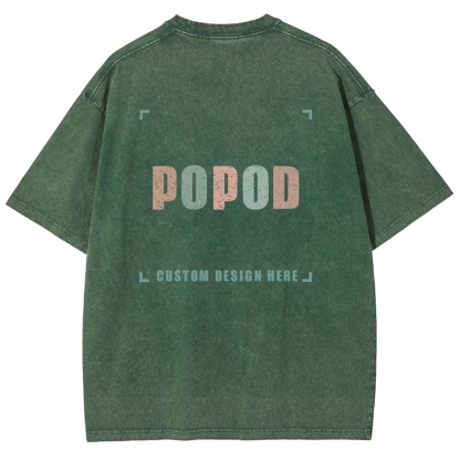 15 Colors Unisex Fit Vintage T-shirt Pure Cotton Round Neck Short-sleeved Tee Retro Style Super Soft Texture | 250g & 15-colour | PP0691