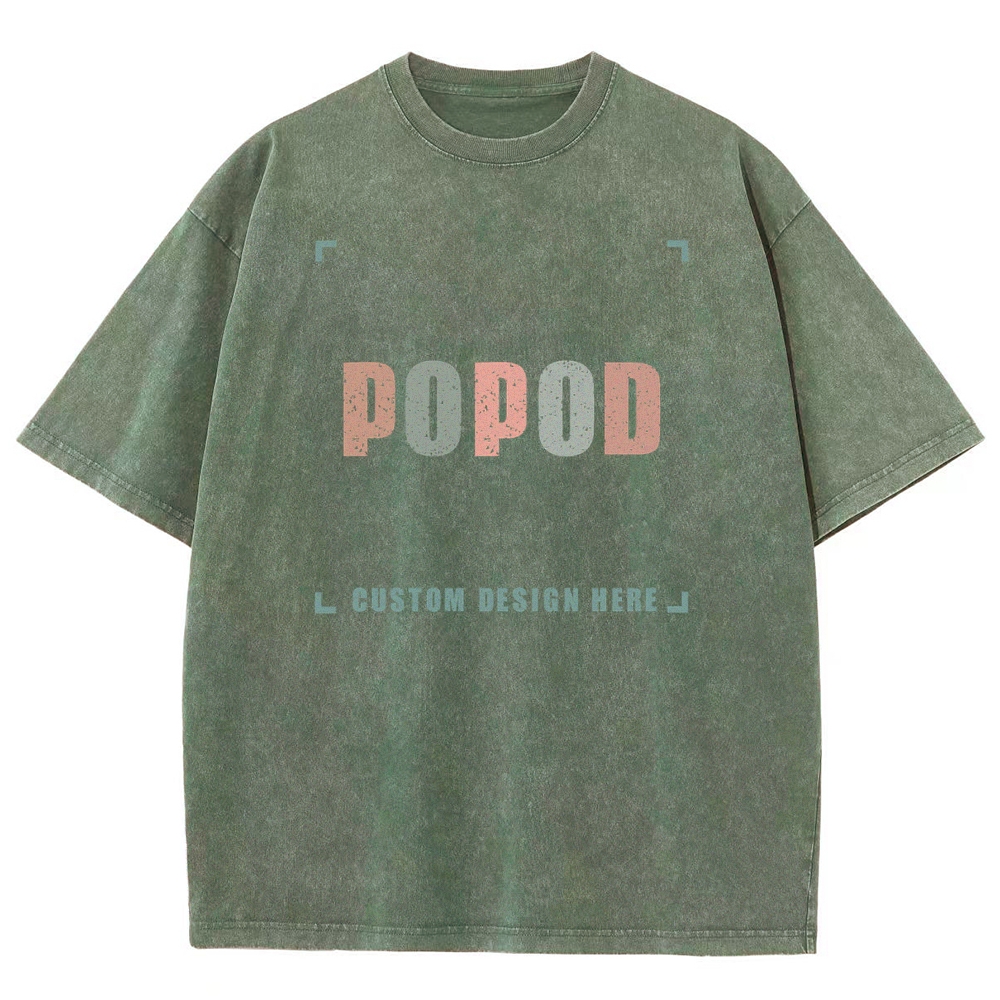 15 Colors Unisex Fit Vintage T-shirt Pure Cotton Round Neck Short-sleeved Tee Retro Style Super Soft Texture | 250g & 15-colour | PP0691