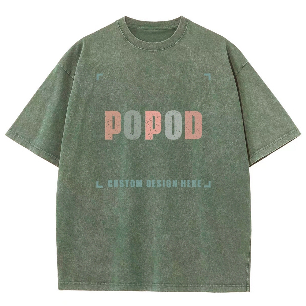 15 Colors Unisex Fit Vintage T-shirt Pure Cotton Round Neck Short-sleeved Tee Retro Style Super Soft Texture | 250g & 15-colour | PP0691