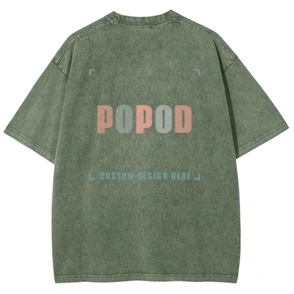 15 Colors Unisex Fit Vintage T-shirt Pure Cotton Round Neck Short-sleeved Tee Retro Style Super Soft Texture | 250g & 15-colour | PP0691