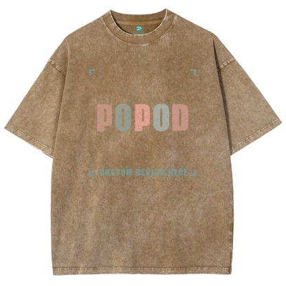 15 Colors Unisex Fit Vintage T-shirt Pure Cotton Round Neck Short-sleeved Tee Retro Style Super Soft Texture | 250g & 15-colour | PP0691