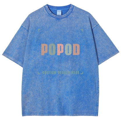 15 Colors Unisex Fit Vintage T-shirt Pure Cotton Round Neck Short-sleeved Tee Retro Style Super Soft Texture | 250g & 15-colour | PP0691