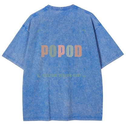 15 Colors Unisex Fit Vintage T-shirt Pure Cotton Round Neck Short-sleeved Tee Retro Style Super Soft Texture | 250g & 15-colour | PP0691