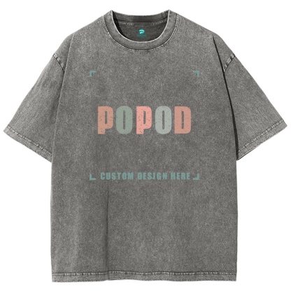 15 Colors Unisex Fit Vintage T-shirt Pure Cotton Round Neck Short-sleeved Tee Retro Style Super Soft Texture | 250g & 15-colour | PP0691