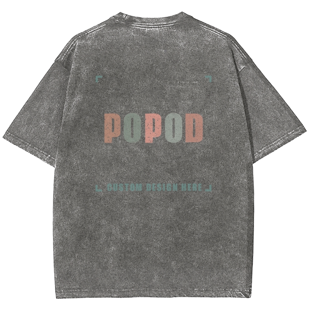 15 Colors Unisex Fit Vintage T-shirt Pure Cotton Round Neck Short-sleeved Tee Retro Style Super Soft Texture | 250g & 15-colour | PP0691