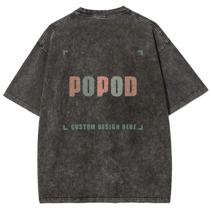 15 Colors Unisex Fit Vintage T-shirt Pure Cotton Round Neck Short-sleeved Tee Retro Style Super Soft Texture | 250g & 15-colour | PP0691