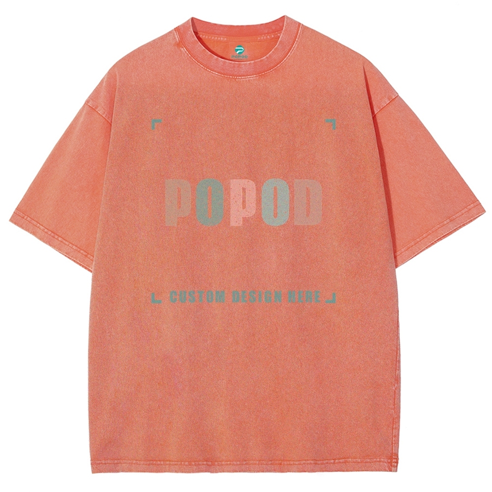 15 Colors Unisex Fit Vintage T-shirt Pure Cotton Round Neck Short-sleeved Tee Retro Style Super Soft Texture | 250g & 15-colour | PP0691