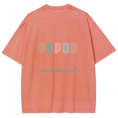15 Colors Unisex Fit Vintage T-shirt Pure Cotton Round Neck Short-sleeved Tee Retro Style Super Soft Texture | 250g & 15-colour | PP0691